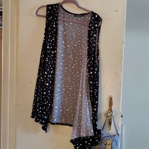 Black and white vest with stars